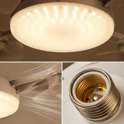 Experience Ultimate Comfort with the MREGB 2026 E27 Socket Ceiling Fan Light - A Stylish 2-In-1 Silent LED Fan and Remote-Controlled Lighting Solution for Your Home