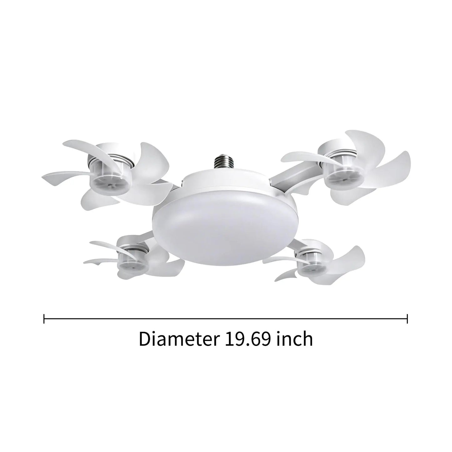 Experience Ultimate Comfort with the MREGB 2026 E27 Socket Ceiling Fan Light - A Stylish 2-In-1 Silent LED Fan and Remote-Controlled Lighting Solution for Your Home