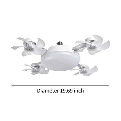 Experience Ultimate Comfort with the MREGB 2026 E27 Socket Ceiling Fan Light - A Stylish 2-In-1 Silent LED Fan and Remote-Controlled Lighting Solution for Your Home