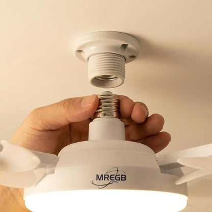 Experience Ultimate Comfort with the MREGB 2026 E27 Socket Ceiling Fan Light - A Stylish 2-In-1 Silent LED Fan and Remote-Controlled Lighting Solution for Your Home