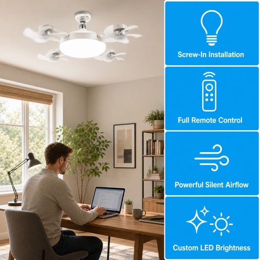 Luminexis LED Drone Ceiling Fan Light