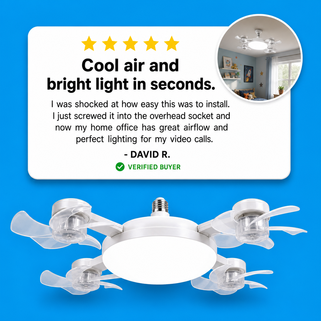Luminexis LED Drone Ceiling Fan Light