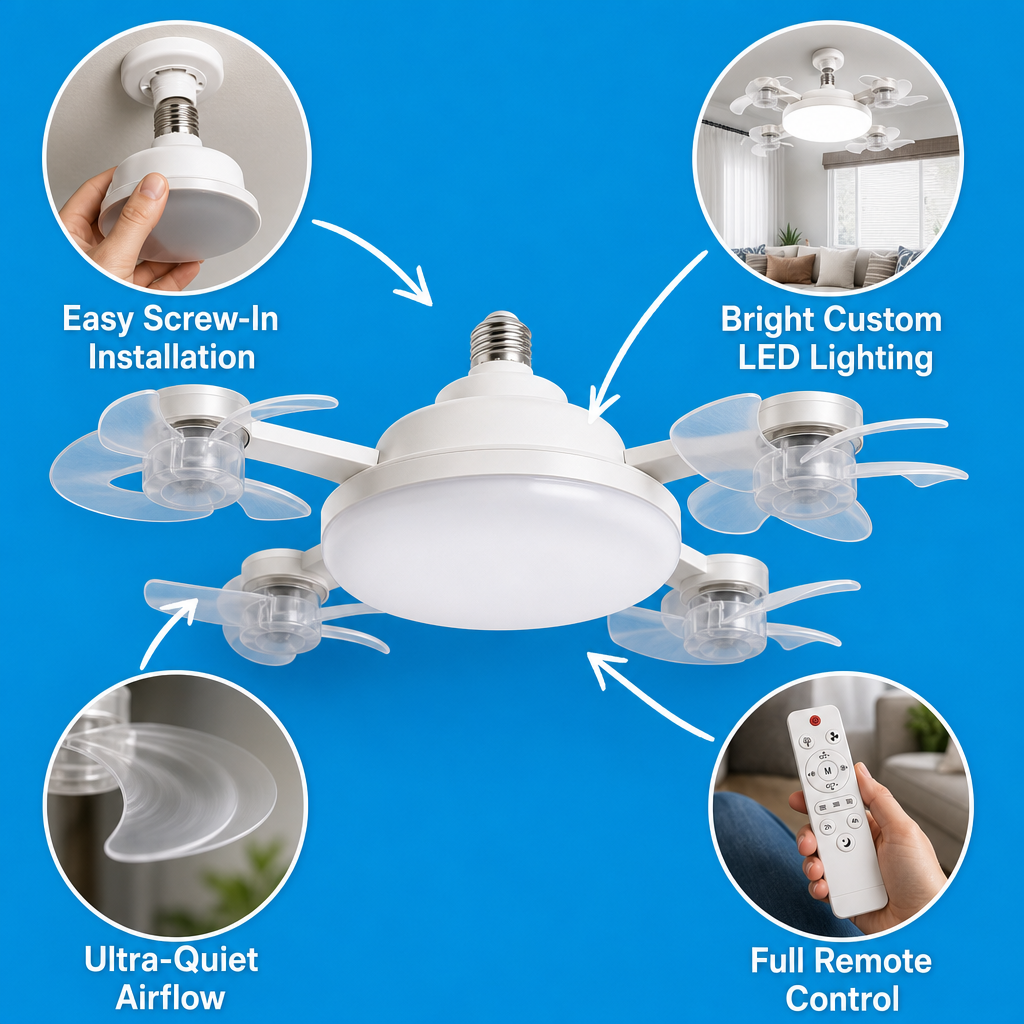 Luminexis LED Drone Ceiling Fan Light