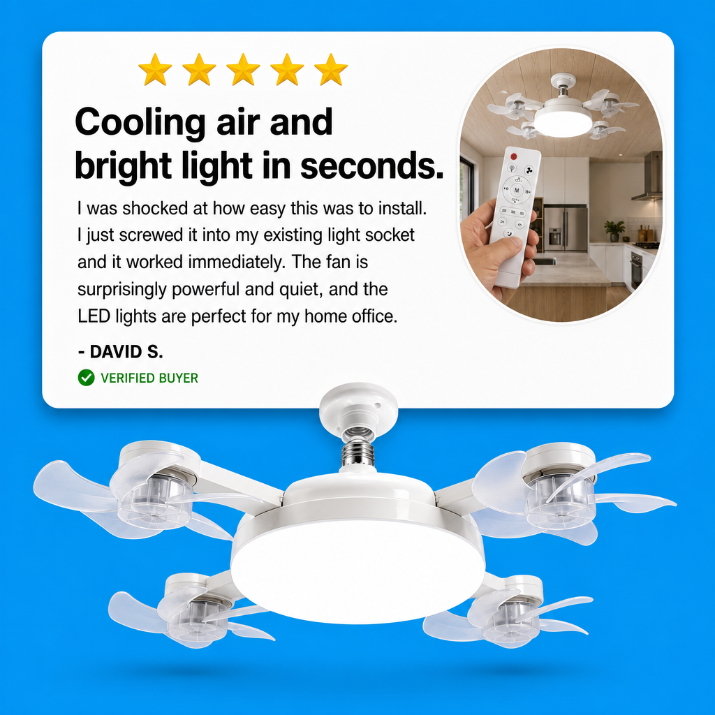 Luminexis LED Drone Ceiling Fan Light