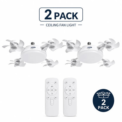 Experience Ultimate Comfort with the MREGB 2026 E27 Socket Ceiling Fan Light - A Stylish 2-In-1 Silent LED Fan and Remote-Controlled Lighting Solution for Your Home