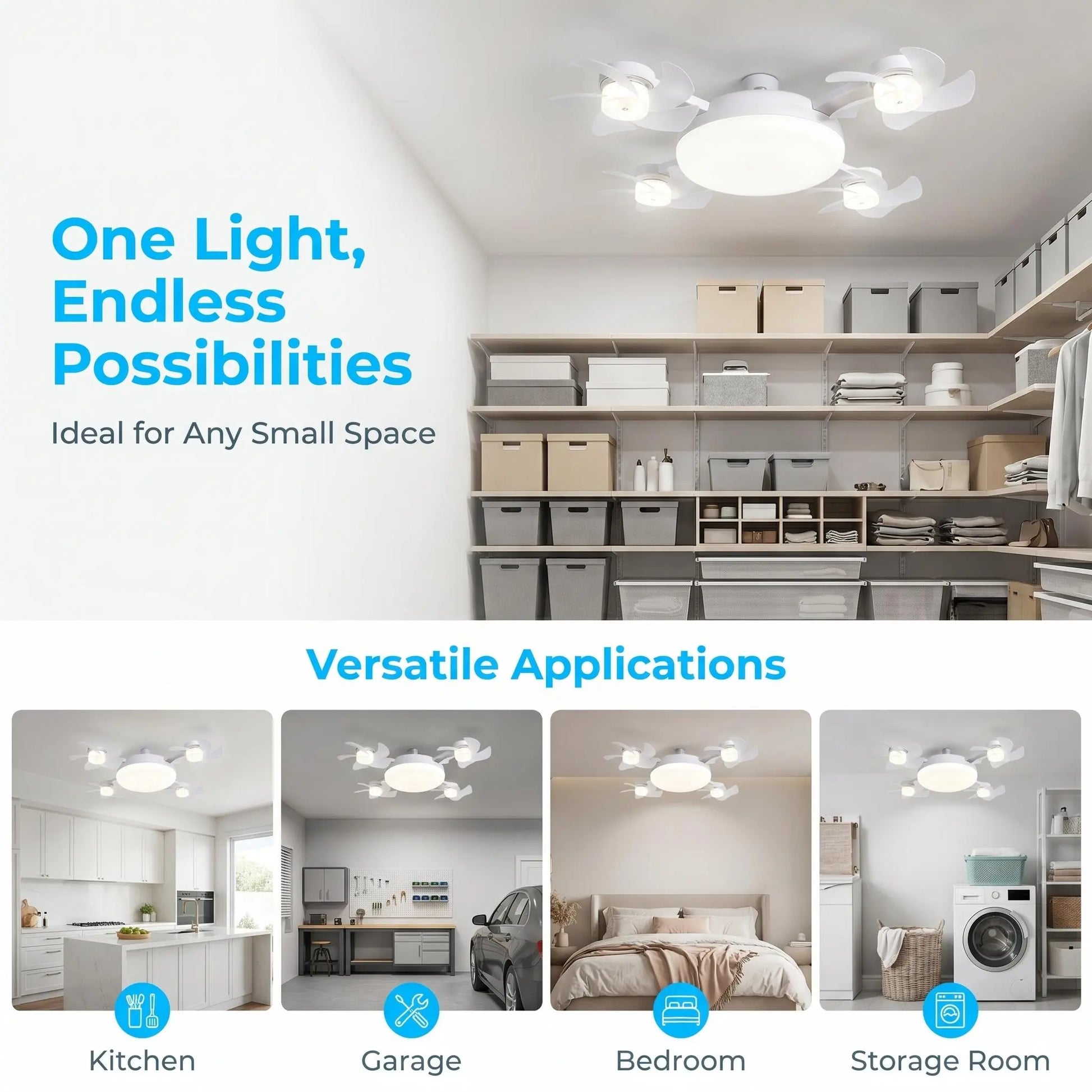 Experience Ultimate Comfort with the MREGB 2026 E27 Socket Ceiling Fan Light - A Stylish 2-In-1 Silent LED Fan and Remote-Controlled Lighting Solution for Your Home